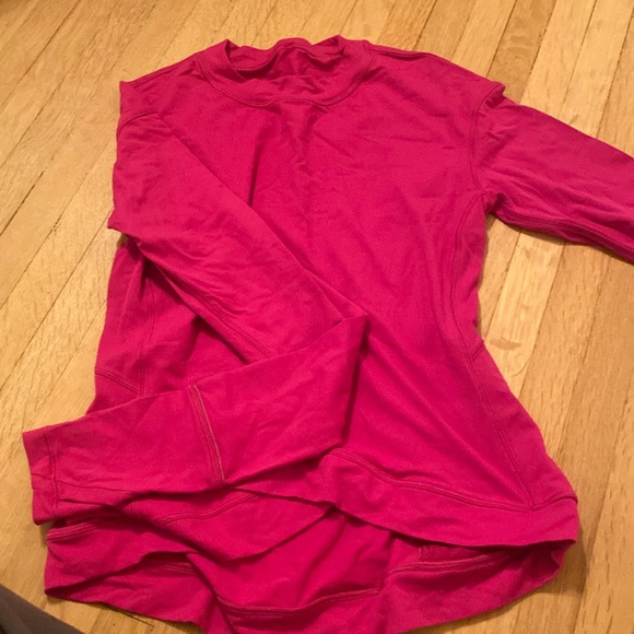 pink raspberry Lululemon long sleeve top - Picture 1 of 4